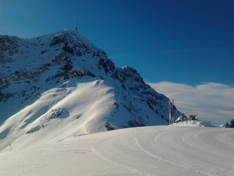 Oben am Berg