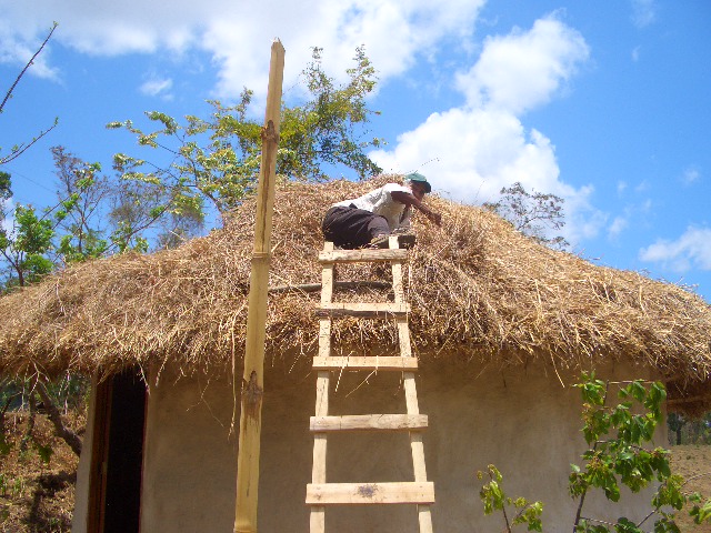 Reparatur des Daches!