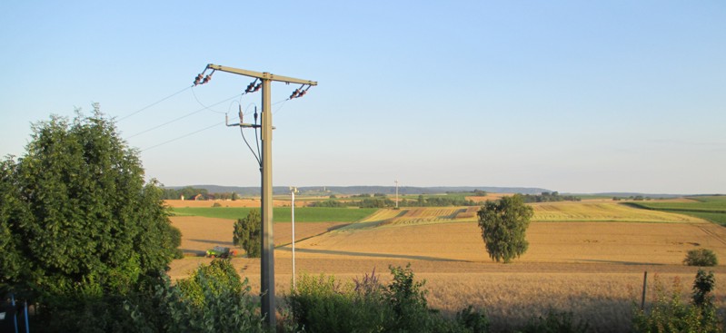 Blick aus dem Fenster.