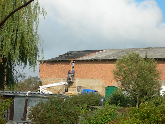 bei den Abrissarbeiten