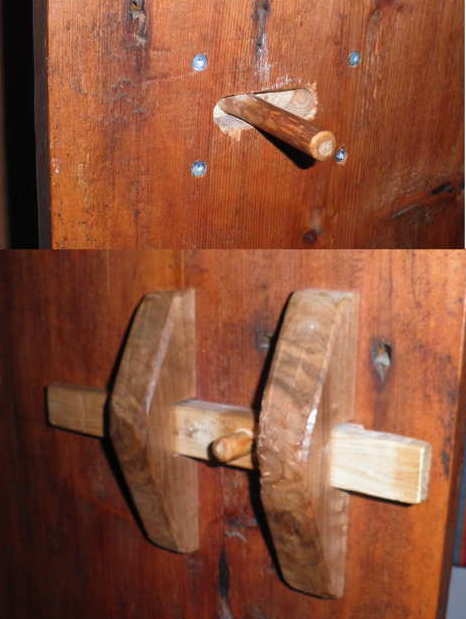 Schieberiegel aus Holz