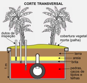 Der im unteren, mittleren Bereich sichtbare schwarze Kreis, stellt einen ausgedienten Autoreifen dar.
