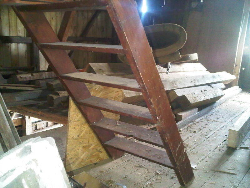 Scheunenboden vor dem Umbau