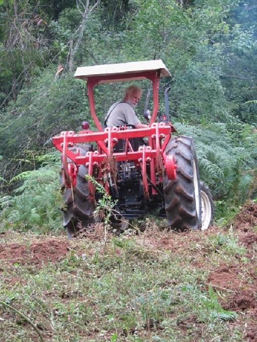 Das Bauland wird gerodet und planiert