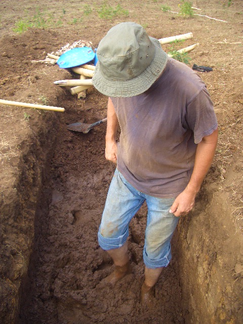 beim Lehm treten..............