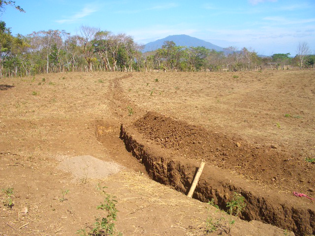 das Wassersammelsystem wartet auf den ersten Regen